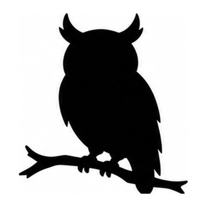 Perched horned owl pumpkin pattern