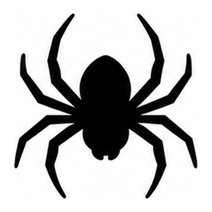 Eight-legged spider pumpkin pattern
