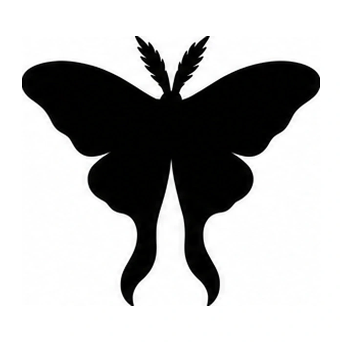 Moon moth pumpkin pattern