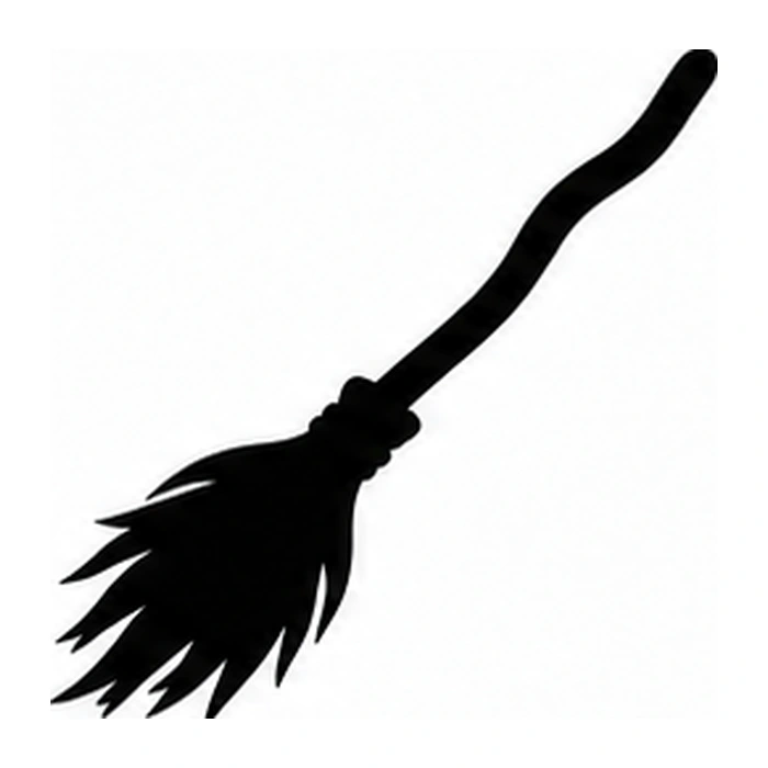 Broomstick pumpkin pattern