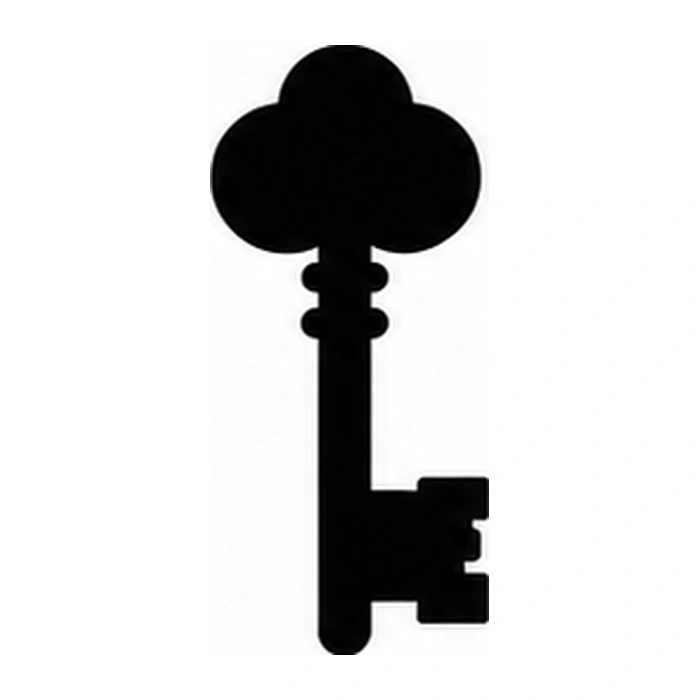 Skeleton key pumpkin pattern