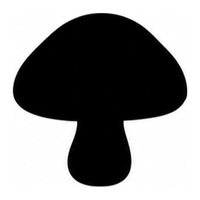Round mushroom pumpkin pattern