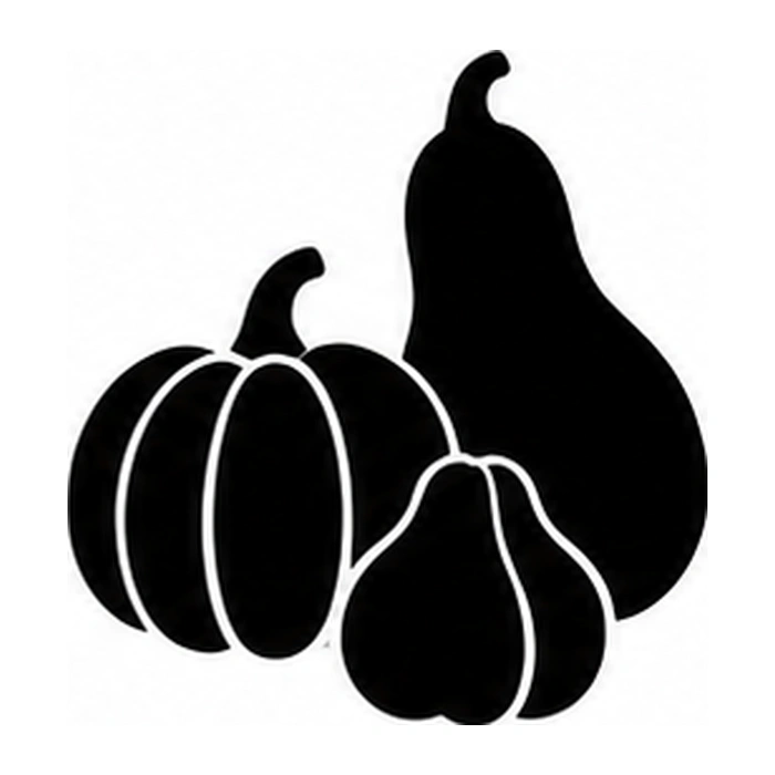 Gourd trio pumpkin pattern