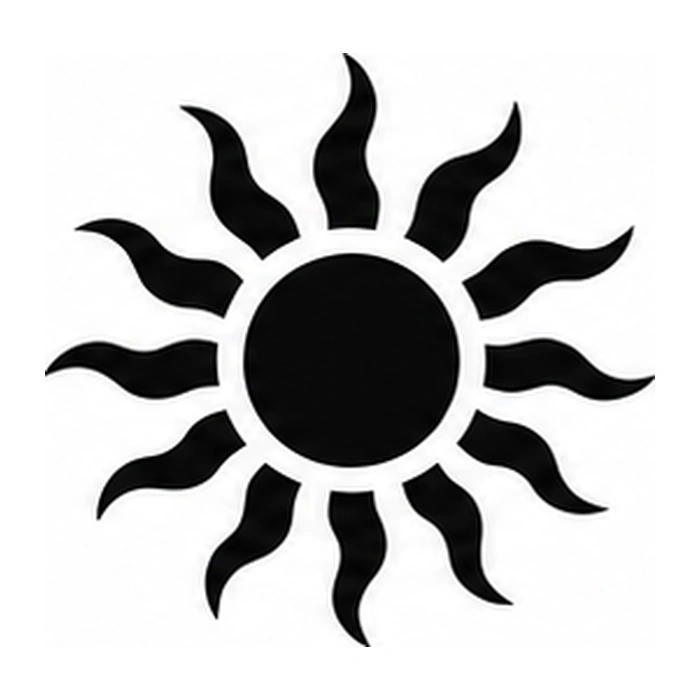 Sunburst pumpkin pattern