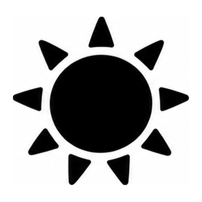 Round sun pumpkin pattern