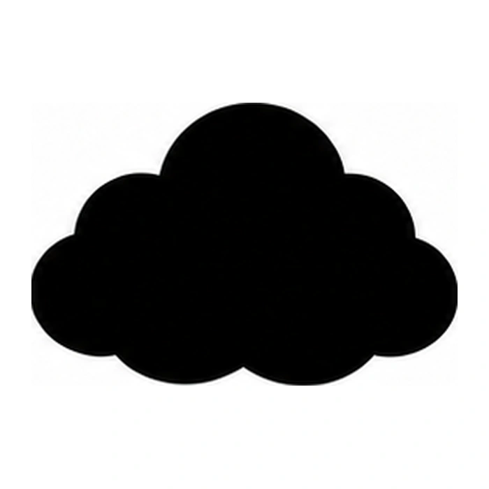 Rounded cloud pumpkin pattern